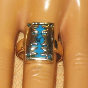 CLASSIC NATURAL BLUE TURQUOISE GEMSTONE SIZE 8.5